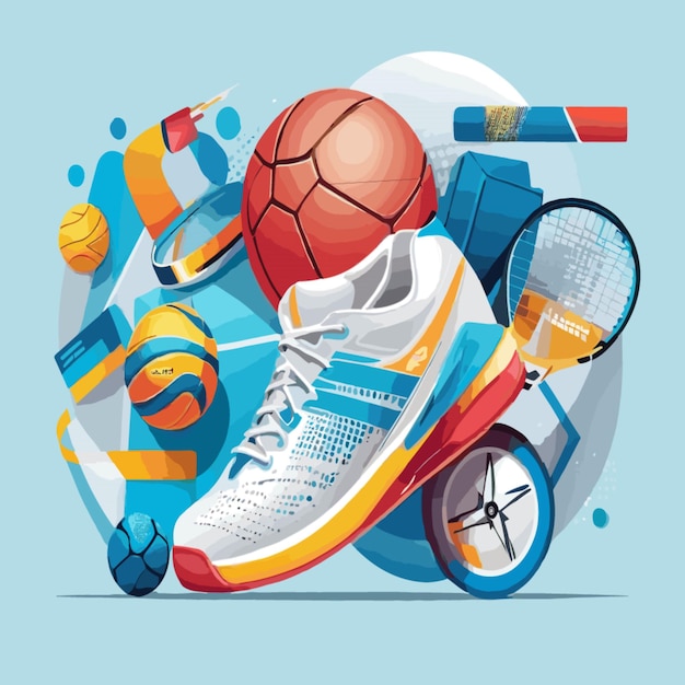 Sport background vector