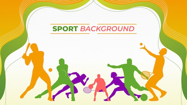 Sport background with activity