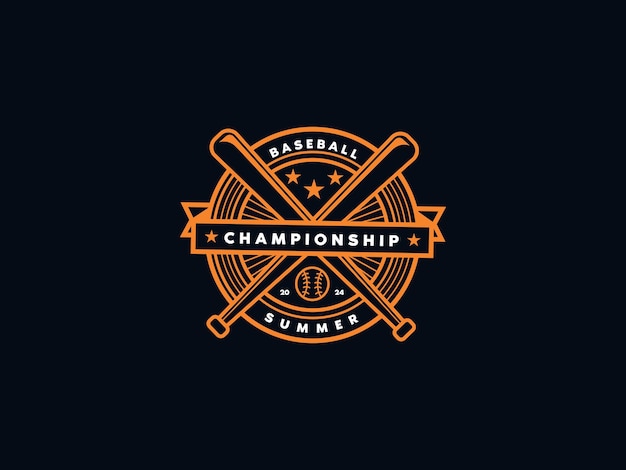 sport badge baseball emblem game team design symbol championship competition play ball i