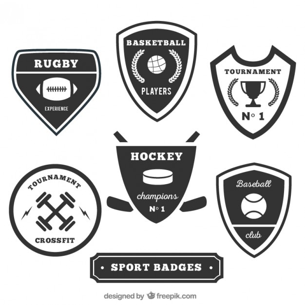 Vector sport badges collectie