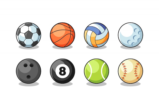 Sport balls collection vector