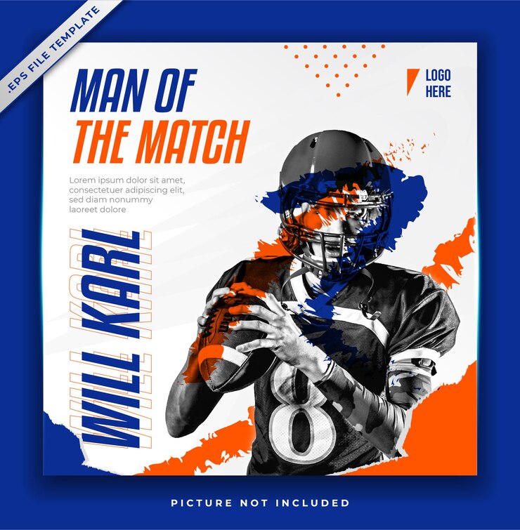 Vector sport banner or poster social media and post promotion template