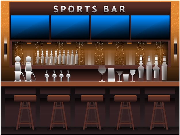 Vector sport bar background