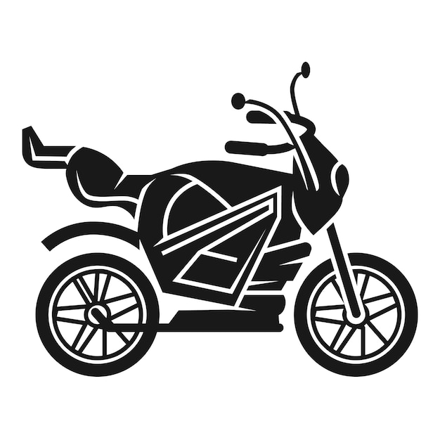 スポーツ バイクのアイコン 白い背景に分離された Web デザインのスポーツ バイク ベクトル アイコンのシンプルなイラスト