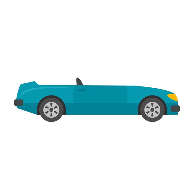 Vector sport cabriolet icon flat illustration of sport cabriolet vector icon for web design