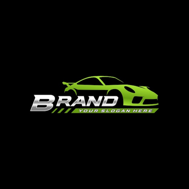 Sport car automotive logo template