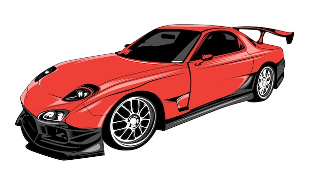 Sport car cartoon