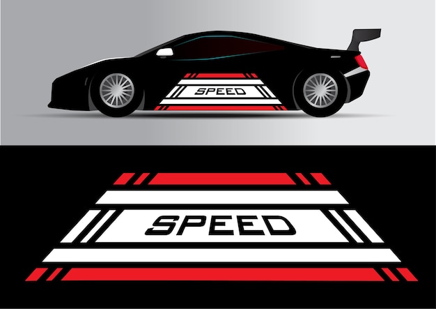 Sport car decal stripes car tuning stickers speed racing stripes red markings for transport p128