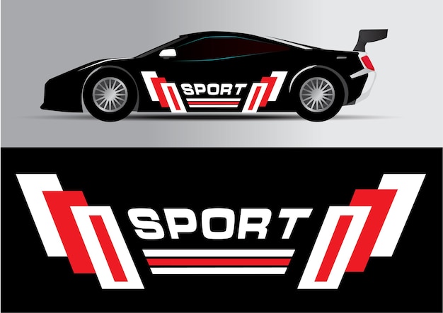 Sport car decal stripes car tuning stickers speed racing stripes red markings for transport p137