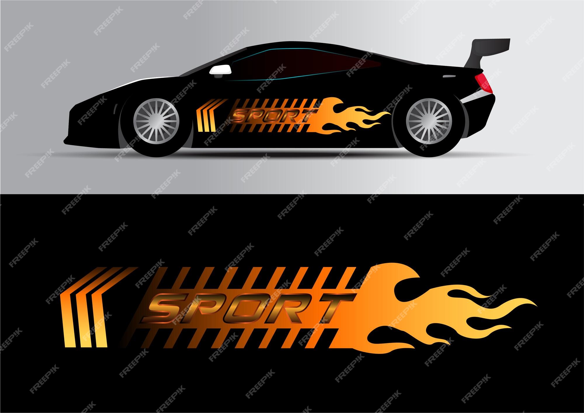 Premium Vector  Sport car decal stripes car tuning stickers speed