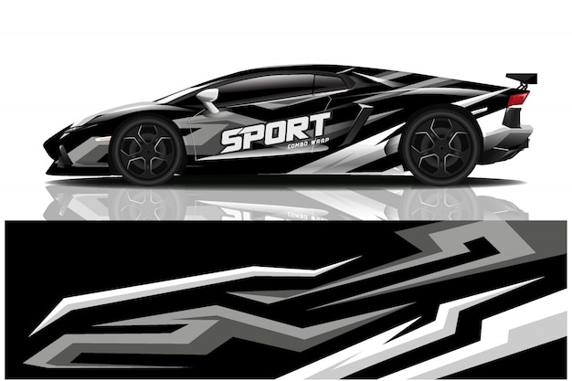 sport car decal wrap, car livery