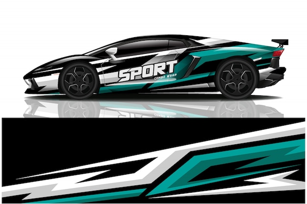 sport car decal wrap, car livery