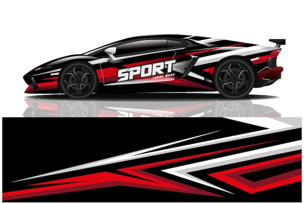 sport car decal wrap, car livery