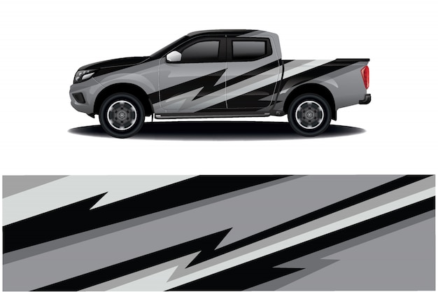 sport car decal wrap design