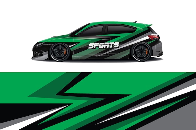 Sport Car Decal Wrap Design