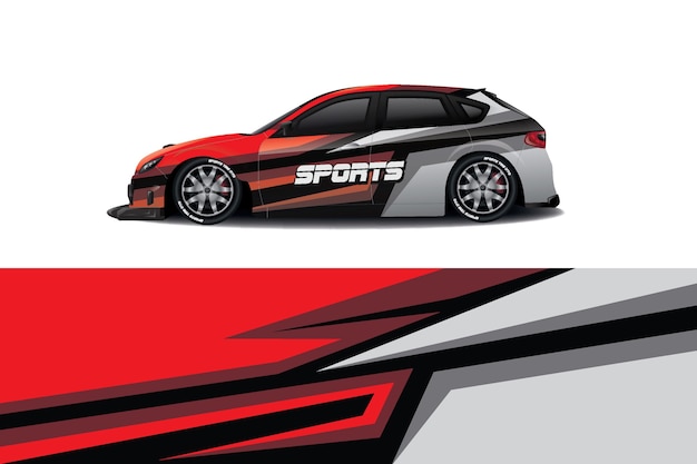 Sport Car Decal  Wrap Design