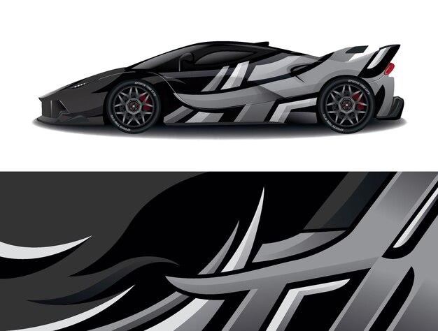 Sport Car Decal  Wrap Design