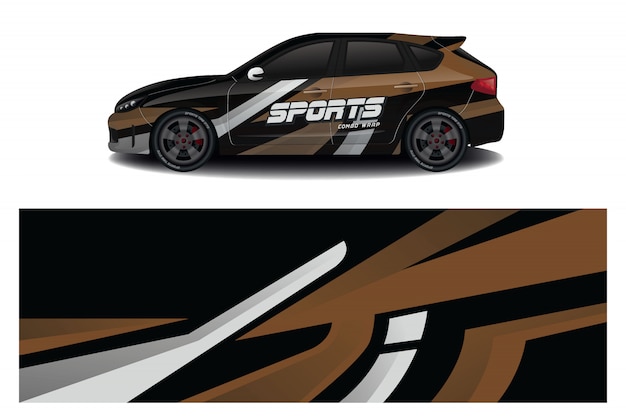 sport car decal wrap 