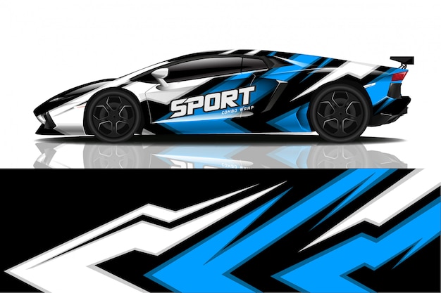 sport car decal wrap  