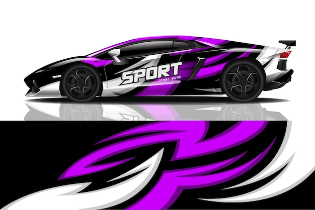 sport car decal wrap  