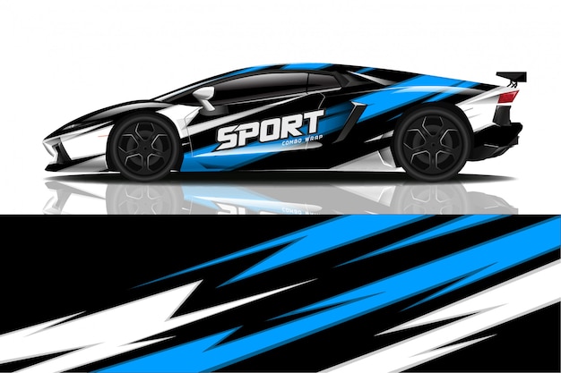 sport car decal wrap  