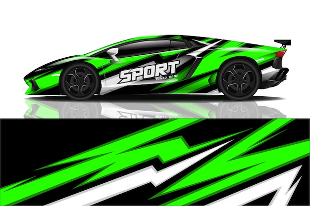 sport car decal wrap  