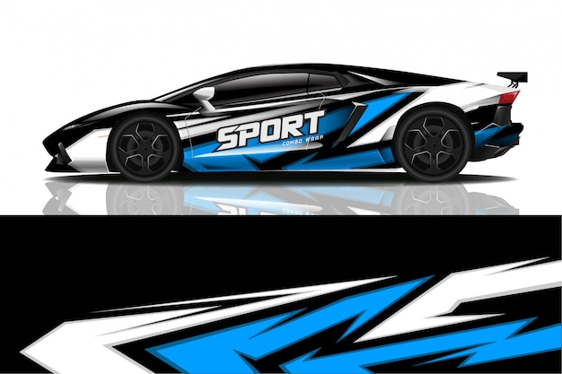 sport car decal wrap  