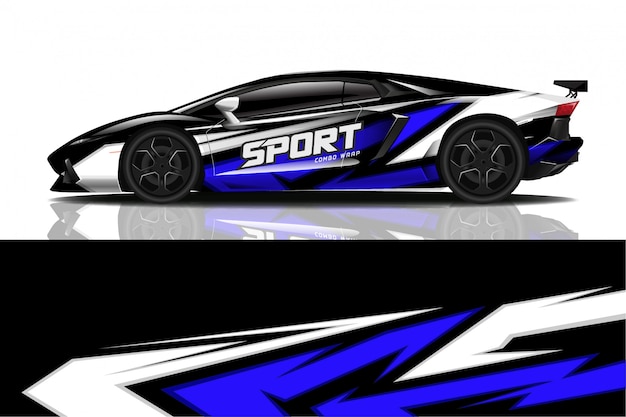 sport car decal wrap  