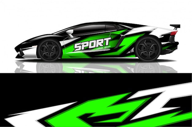 sport car decal wrap  