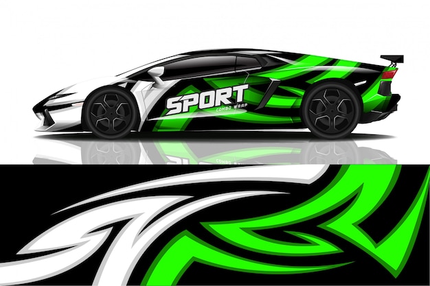 sport car decal wrap  