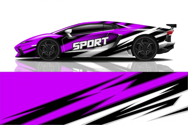 sport car decal wrap 