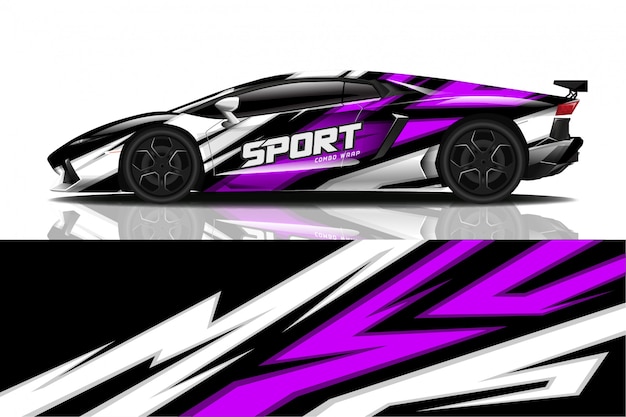 sport car decal wrap 