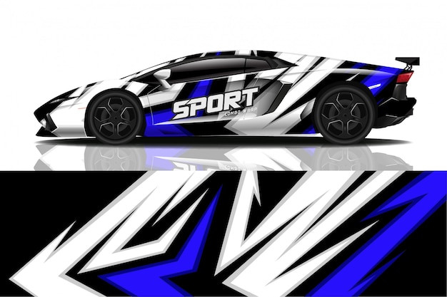 sport car decal wrap 