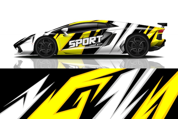 sport car decal wrap 