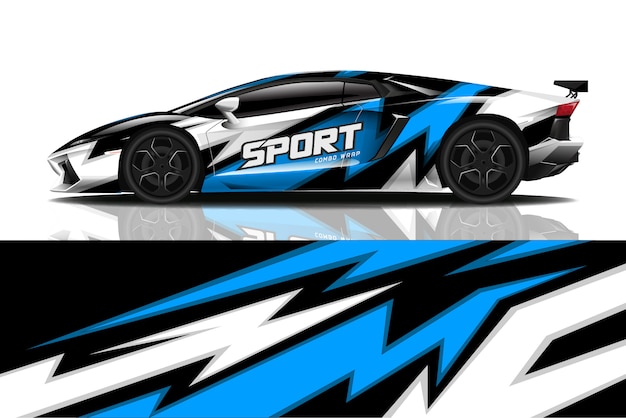 sport car decal wrap 