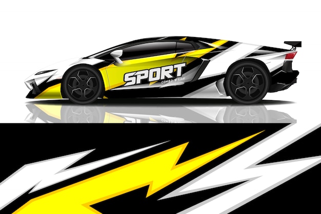 sport car decal wrap 