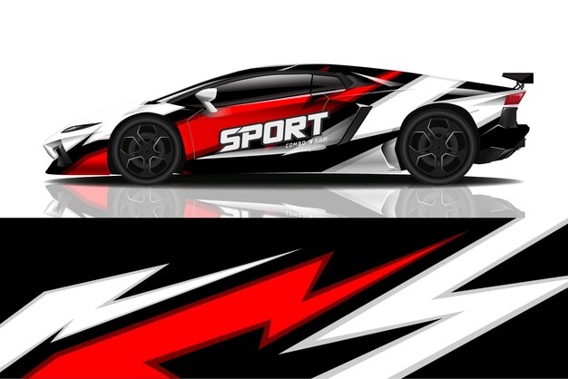 sport car decal wrap 