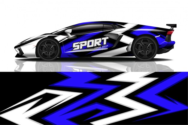 sport car decal wrap 