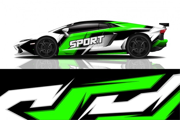 sport car decal wrap 