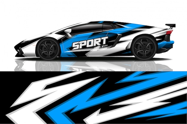 sport car decal wrap 