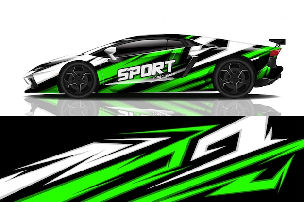 sport car decal wrap 