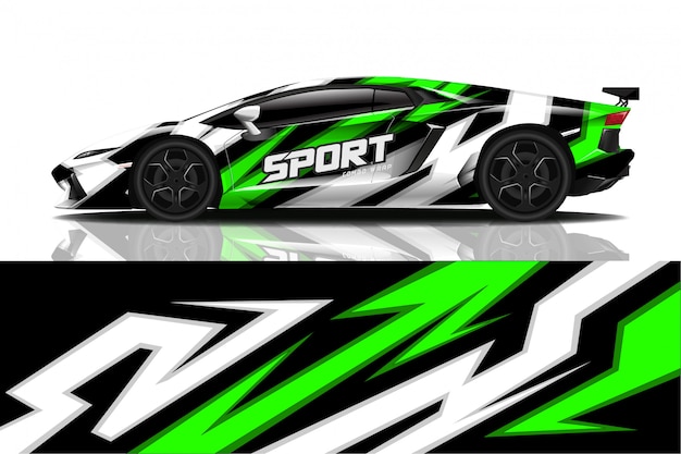 sport car decal wrap 