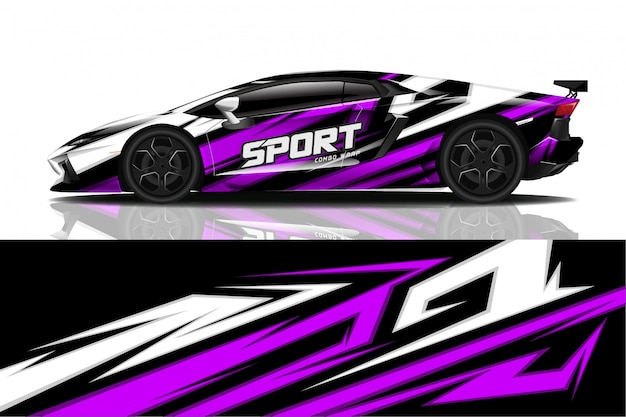 sport car decal wrap 