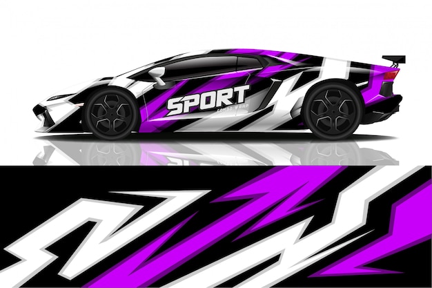 sport car decal wrap 