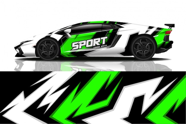 sport car decal wrap 