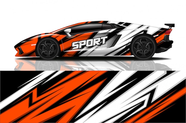 sport car decal wrap 