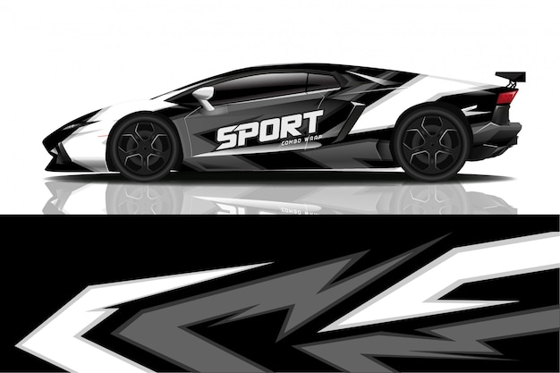 sport car decal wrap 