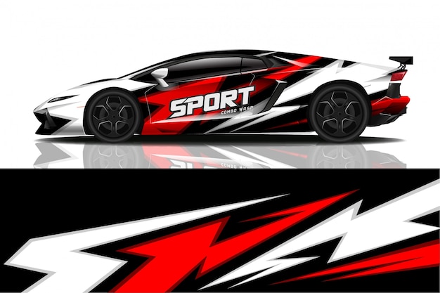 sport car decal wrap 