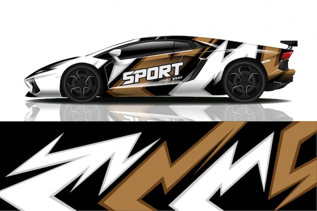 sport car decal wrap 