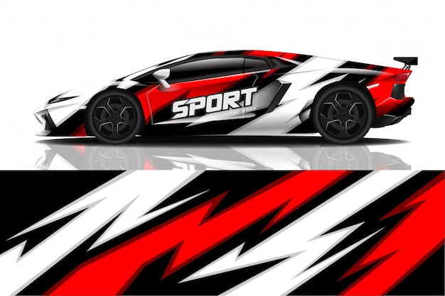 sport car decal wrap 